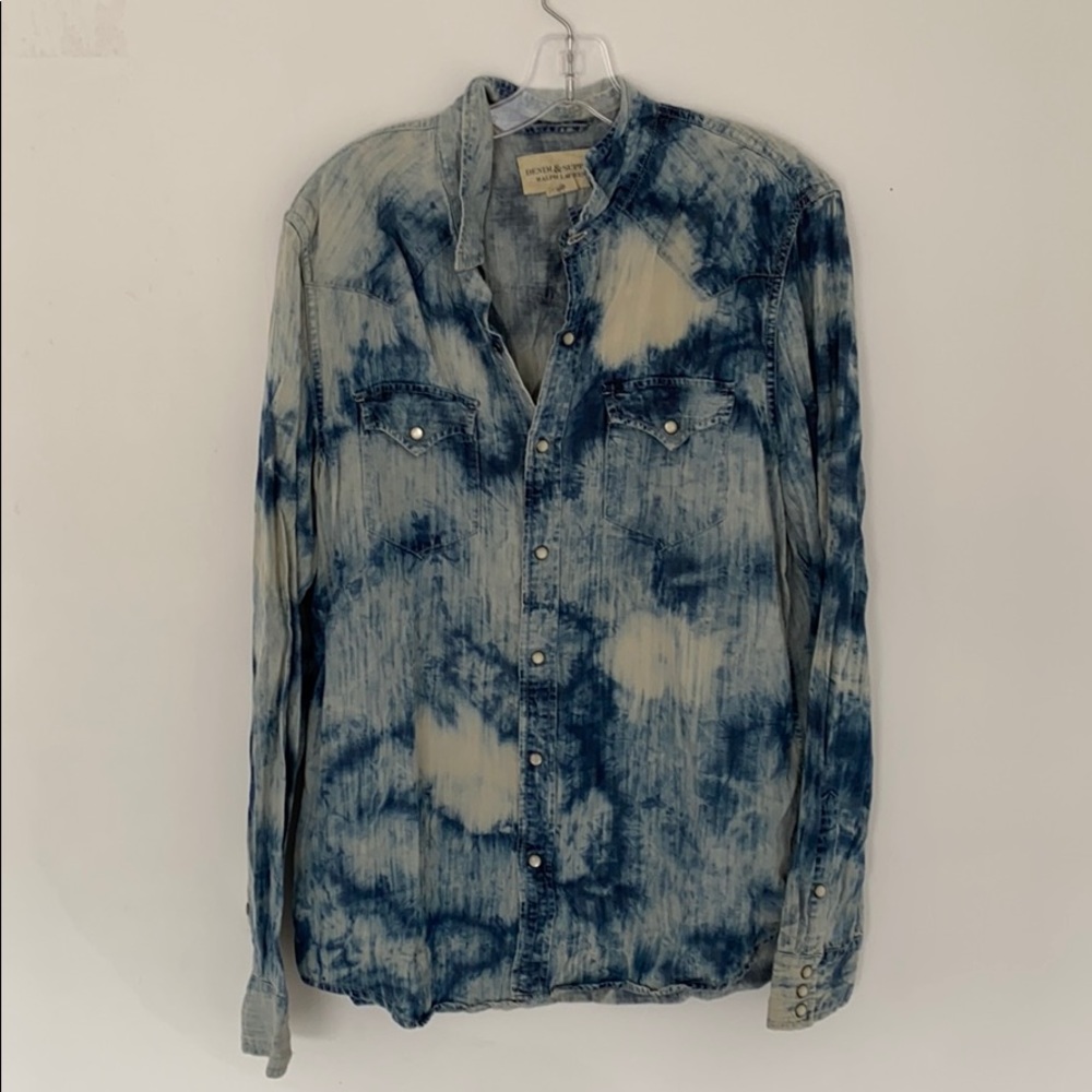 Men’s long sleeve tie-dye shirt